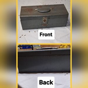 Vintage Sears Dunlap Metal Toolbox